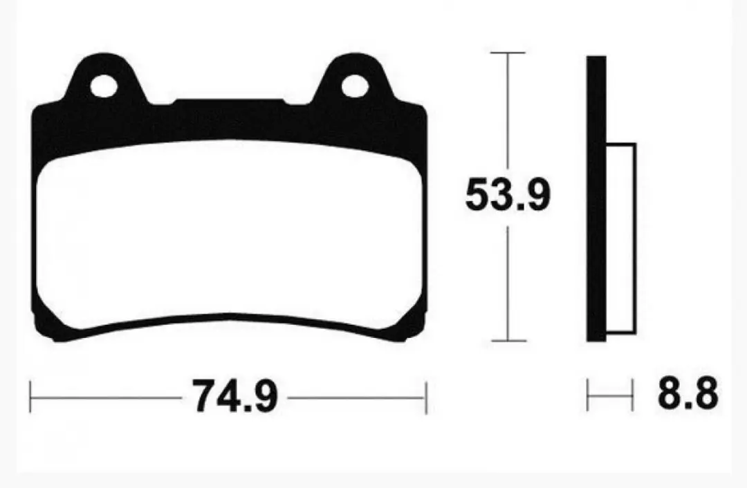 SBS 613 Remblokken Yamaha FJ 1200 1988-1990 - afbeelding 5 van 5