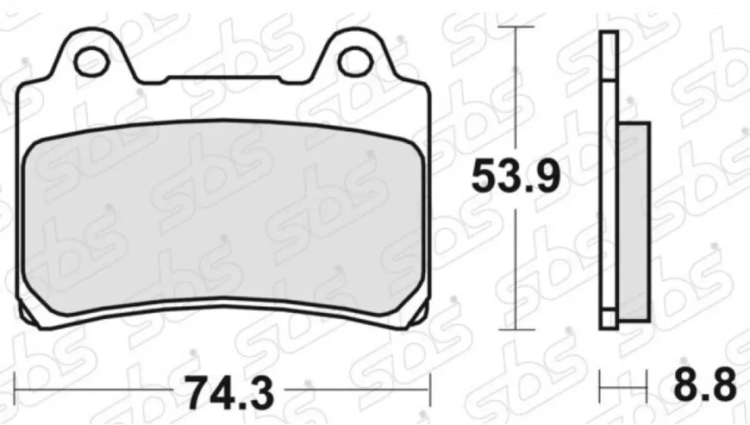 SBS 613 Remblokken Yamaha FJ 1200 1988-1990 - afbeelding 4 van 5
