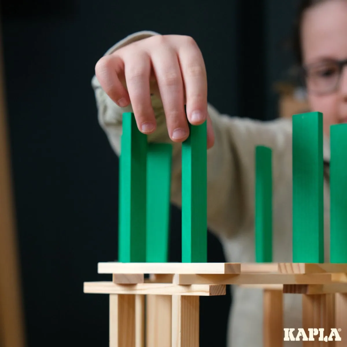 KAPLA Kleur Constructiespeelgoed 40 Plankjes - Lichtgroen