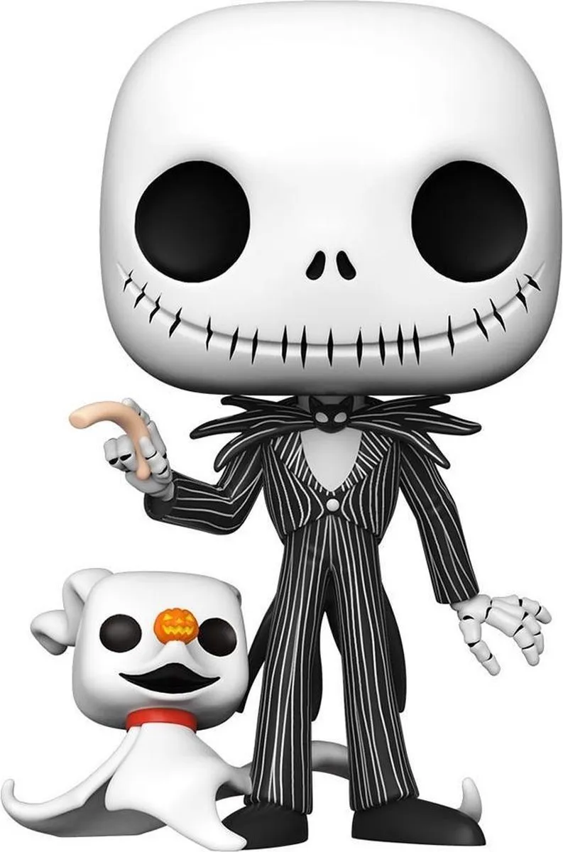 Funko Pop! Disney Jumbo Jack Skellington met Zero - 25cm - Multi