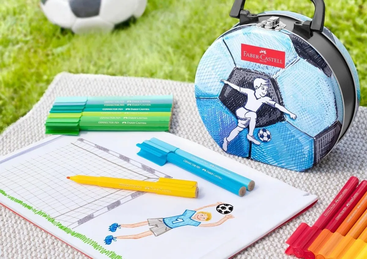 Faber-Castell Connector Voetbal Viltstiften 33 Stuks FC-155538