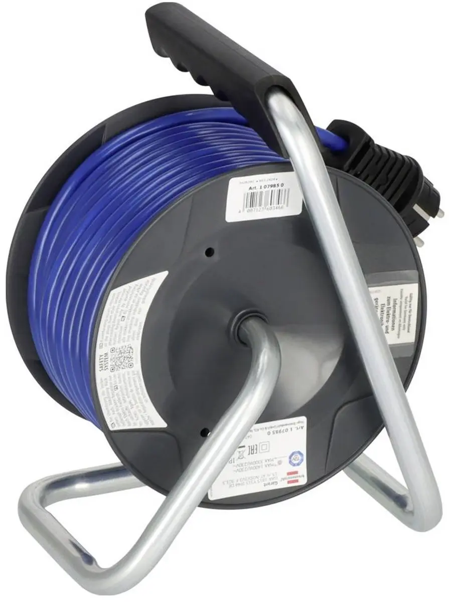 Brennenstuhl Garant Kompakt IP44 Kabelhaspel 15m - Blauw