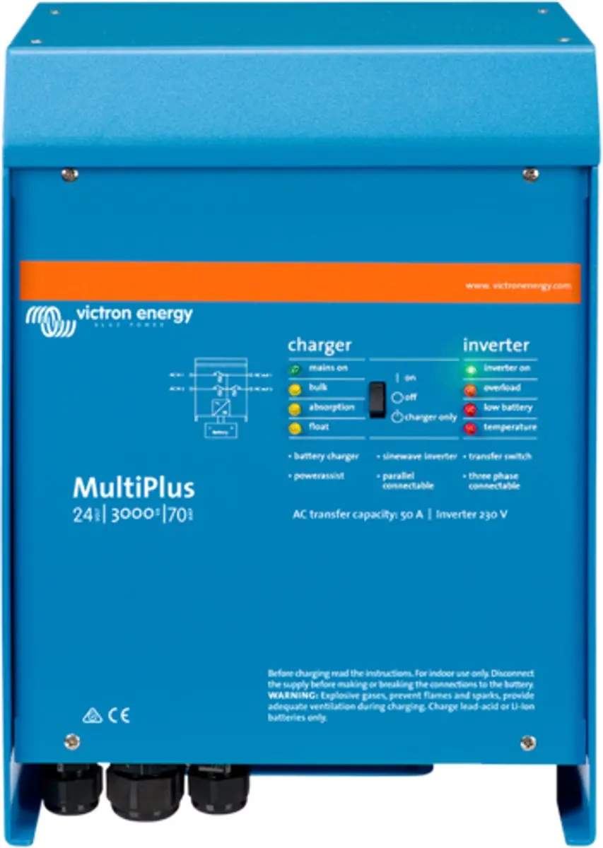 Victron MultiPlus 12/3000/120-16 230V VE.Bus Inverter/Charger - Blauw