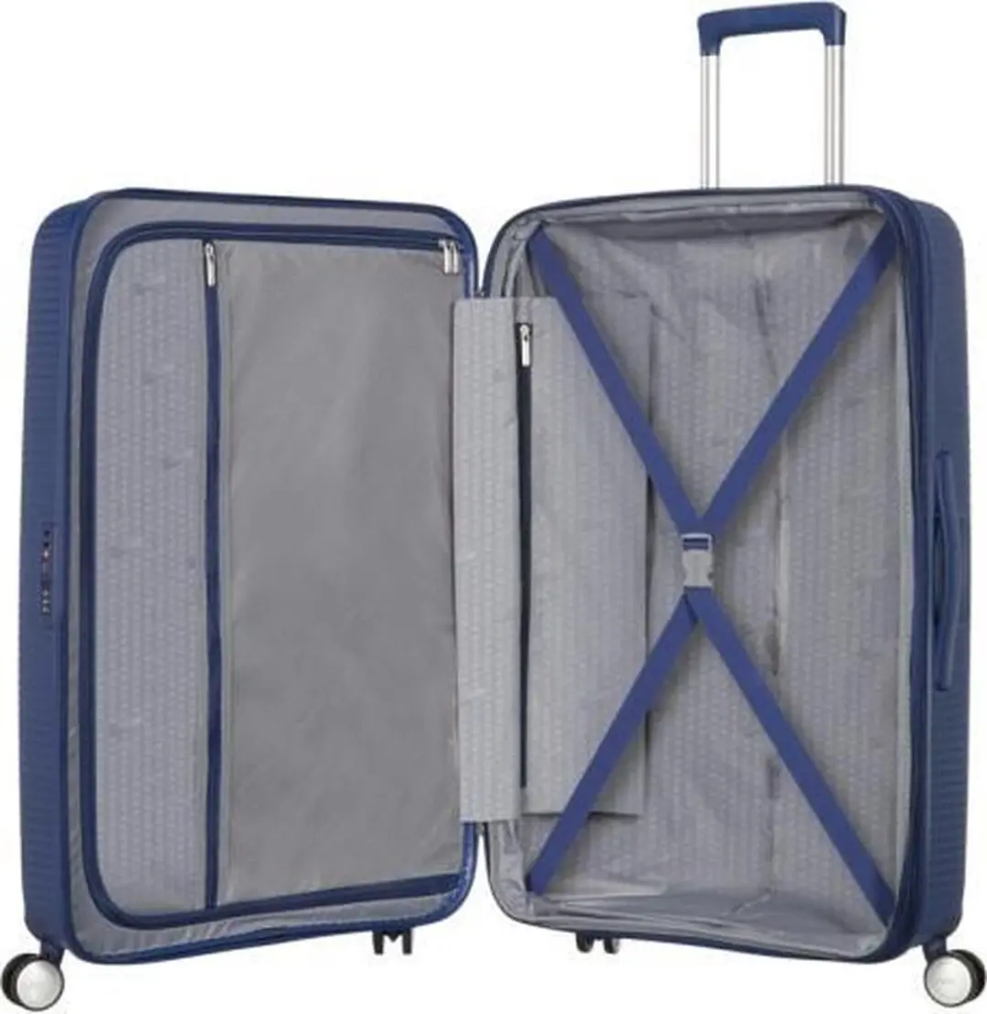 American Tourister Soundbox Spinner 77/28 Koffer - 110L - Blauw