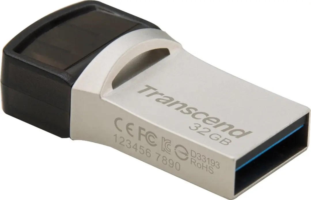 Transcend JetFlash 890 USB-stick 128GB - Zilver