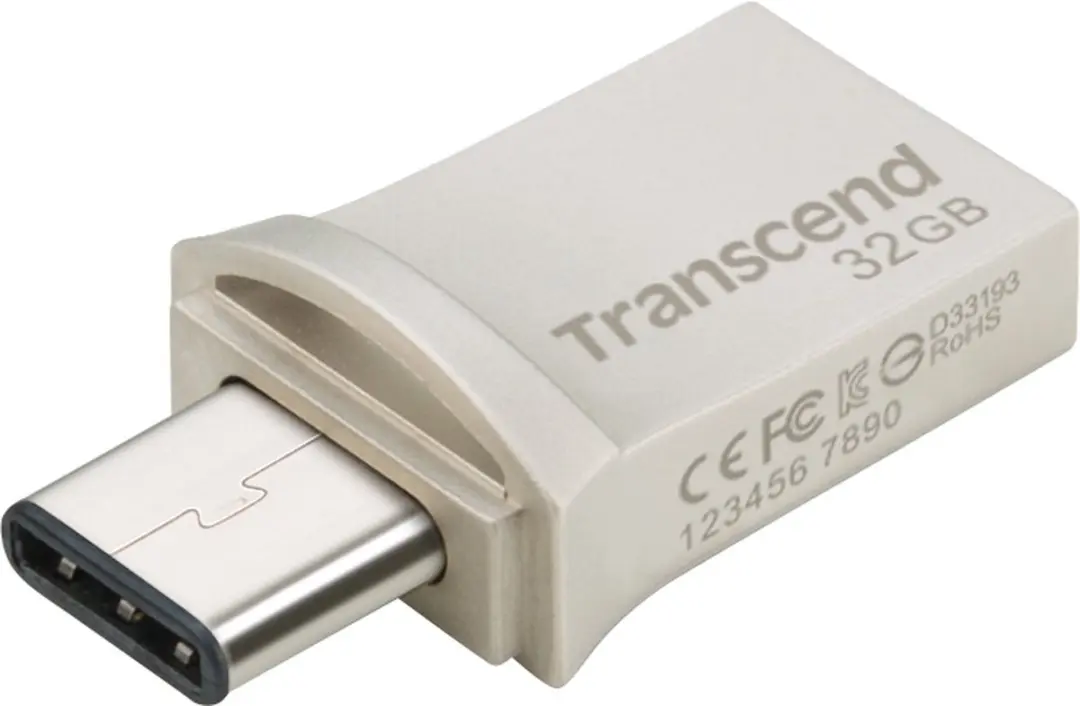 Transcend JetFlash 890 USB-stick 128GB - Zilver