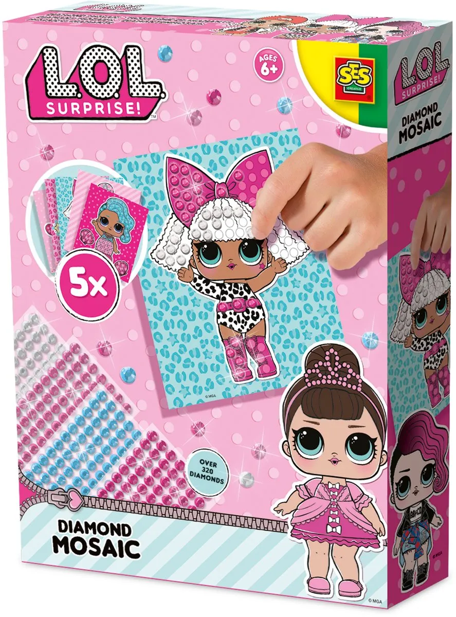 SES Creative L.O.L. Diamond Painting Mozaïek