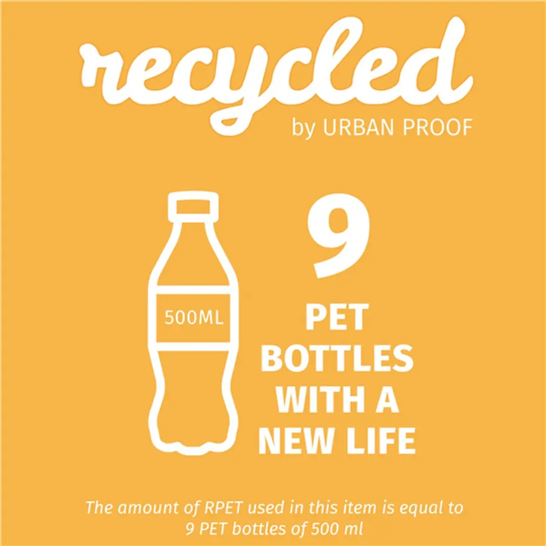 URBAN PROOF Bagagedragerkussen Gerecycled 37,5x17,7cm - Zwart/grijs - afbeelding 5 van 6