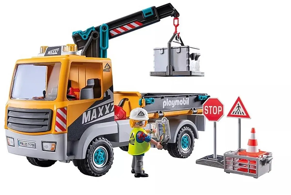 Playmobil Action Heroes Vrachtwagen met kraan 71750