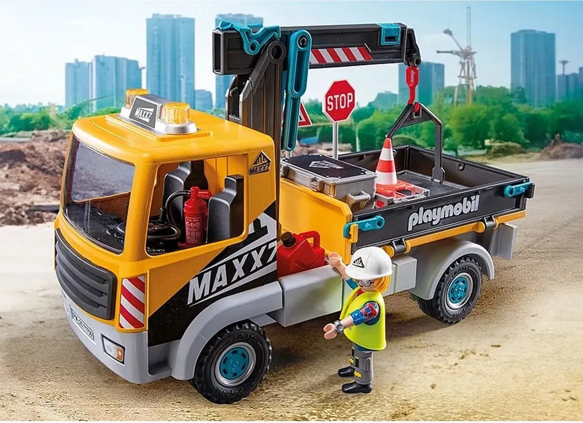 Playmobil Action Heroes Vrachtwagen met kraan 71750