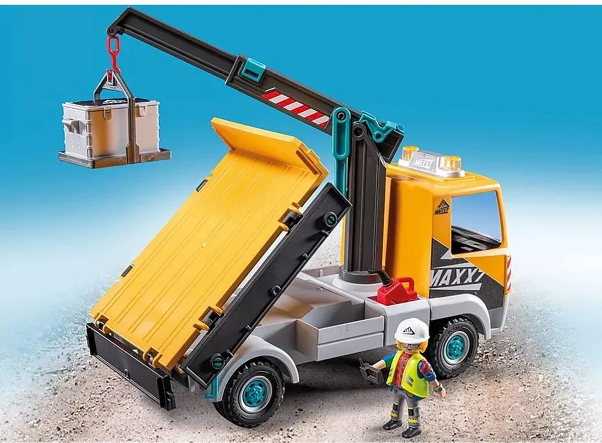 Playmobil Action Heroes Vrachtwagen met kraan 71750 - afbeelding 6 van 6