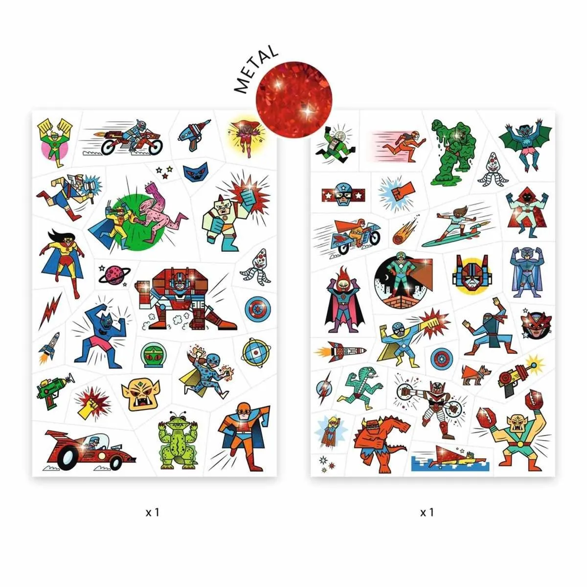 Djeco Huidvriendelijke Tattoos Heroes