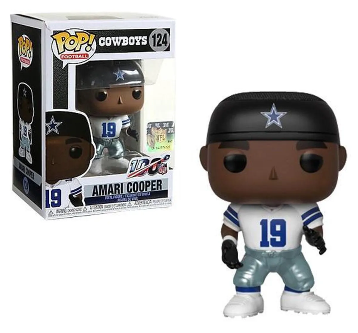 Funko Pop! Football Cowboys Amari Cooper #124 - afbeelding 4 van 4