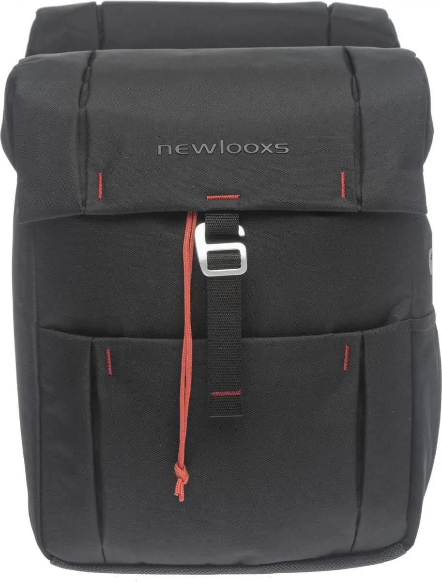 New Looxs Vigo Double Atran AVS Dubbele Fietstas 37L - Zwart - afbeelding 4 van 6