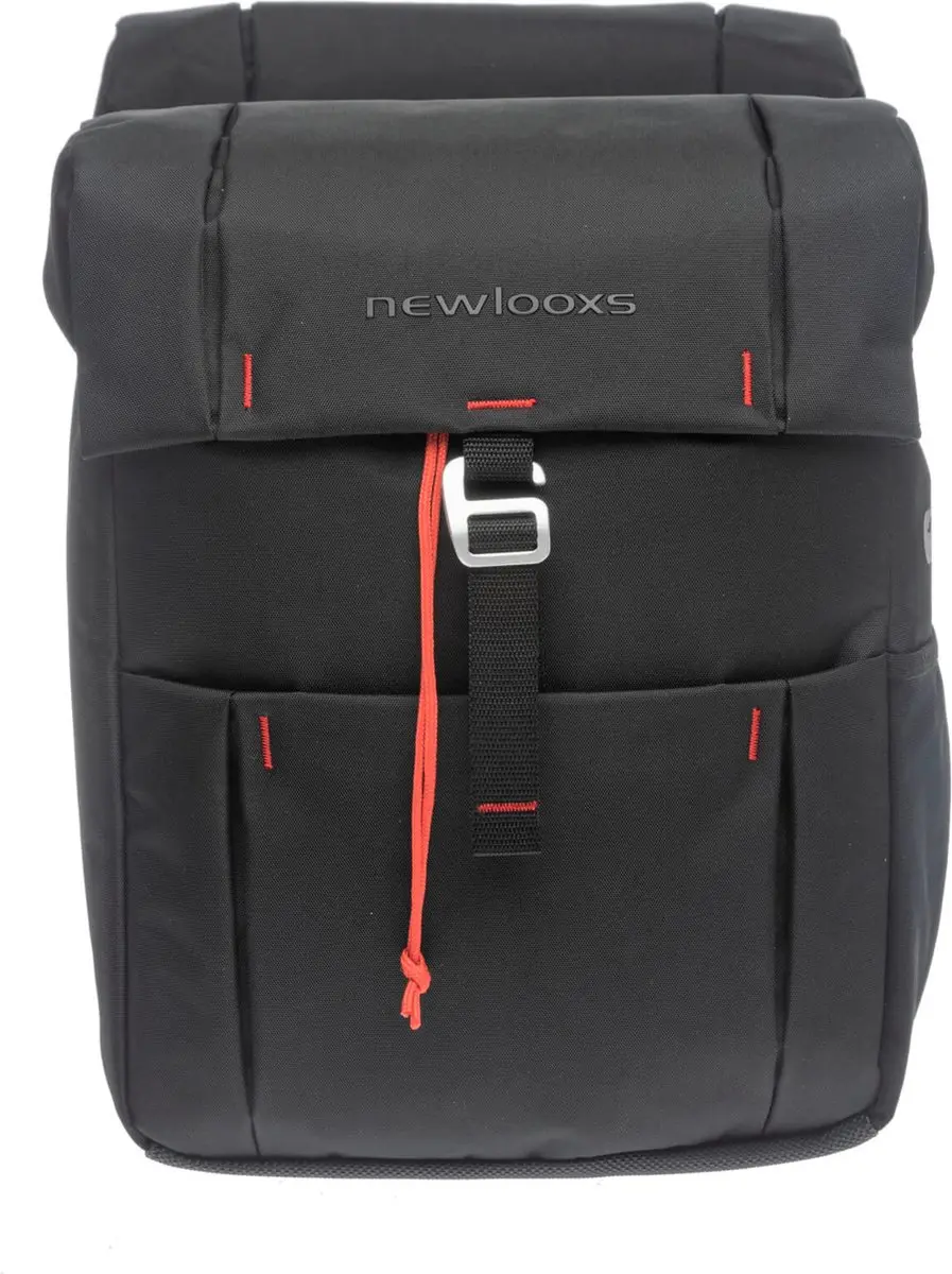 New Looxs Vigo Double Atran AVS Dubbele Fietstas 37L - Zwart - afbeelding 3 van 6