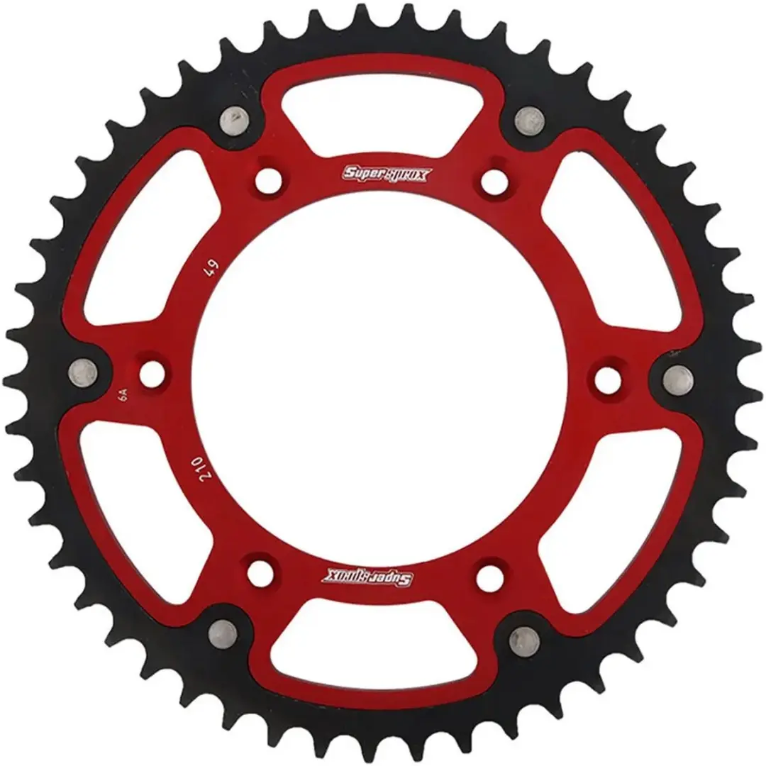 Supersprox Stealth 49d RST210x49 Achtertandwiel - 49t - Rood - afbeelding 2 van 2