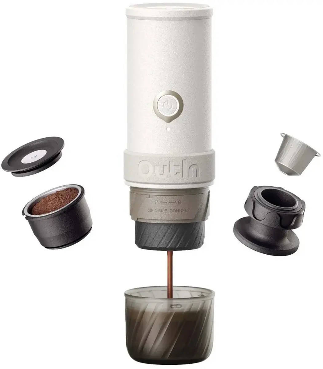 OutIn Mino Draagbare Espresso Machine - 90W - Zwart