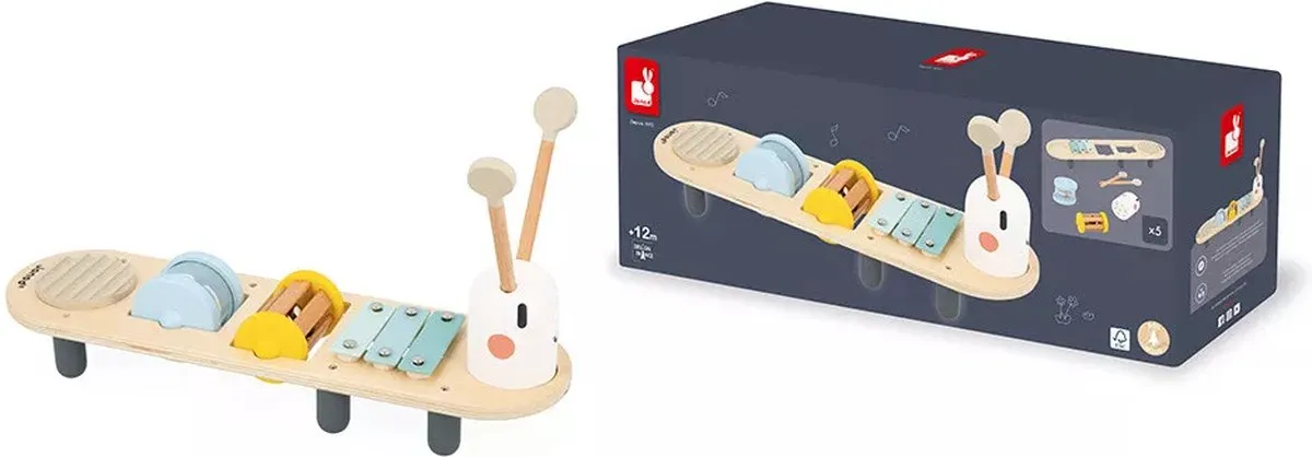 Janod Sweet Cocoon Muziektafel Rups