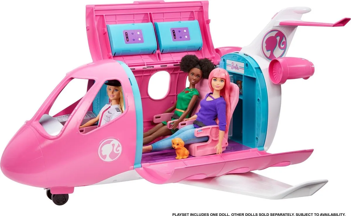 Barbie Droomvliegtuig Speelset GJB33 - Meerkleurig