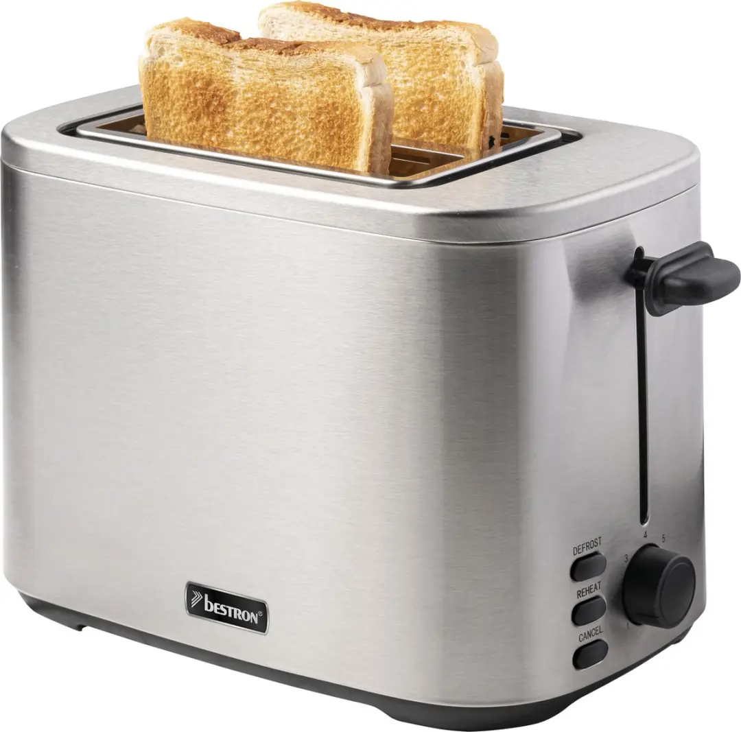 Bestron broodrooster voor 2 sneden Brood, incl. broodjesopzet, 7 bruiningsniveau