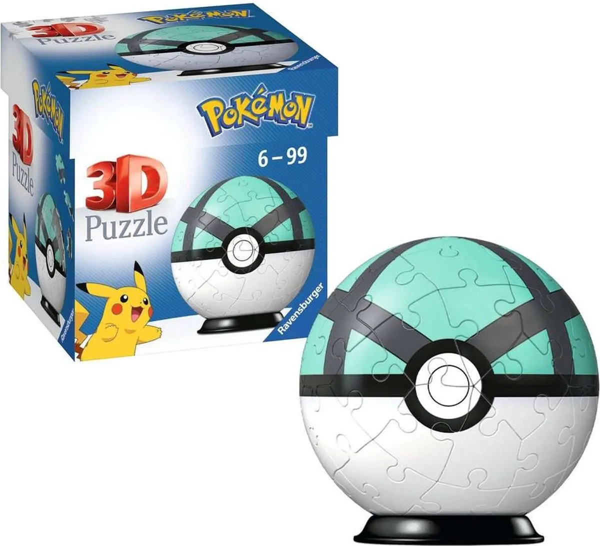 Ravensburger Pokémon Net Ball 3D Puzzel - 54 Stuks - Multicolor