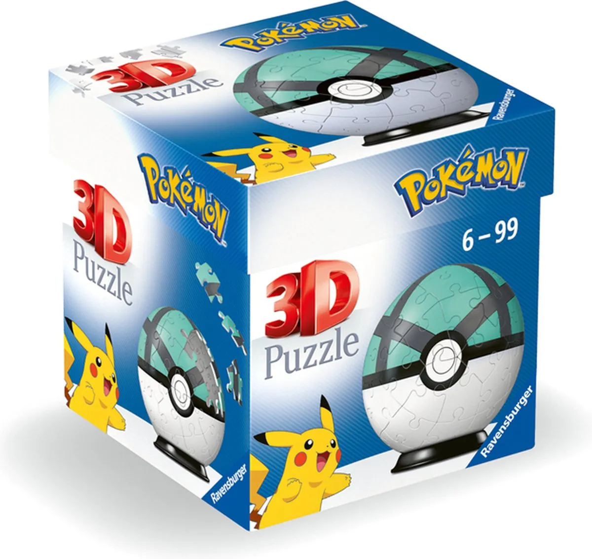 Ravensburger Pokémon Net Ball 3D Puzzel - 54 Stuks - Multicolor