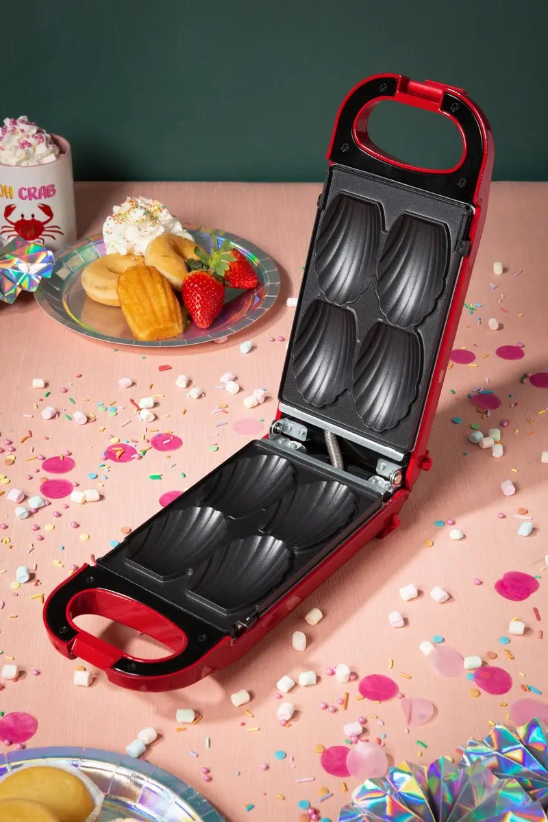 Trebs Snackmaker 99356 - 6-in-1 Wafelijzer Rood - afbeelding 3 van 6