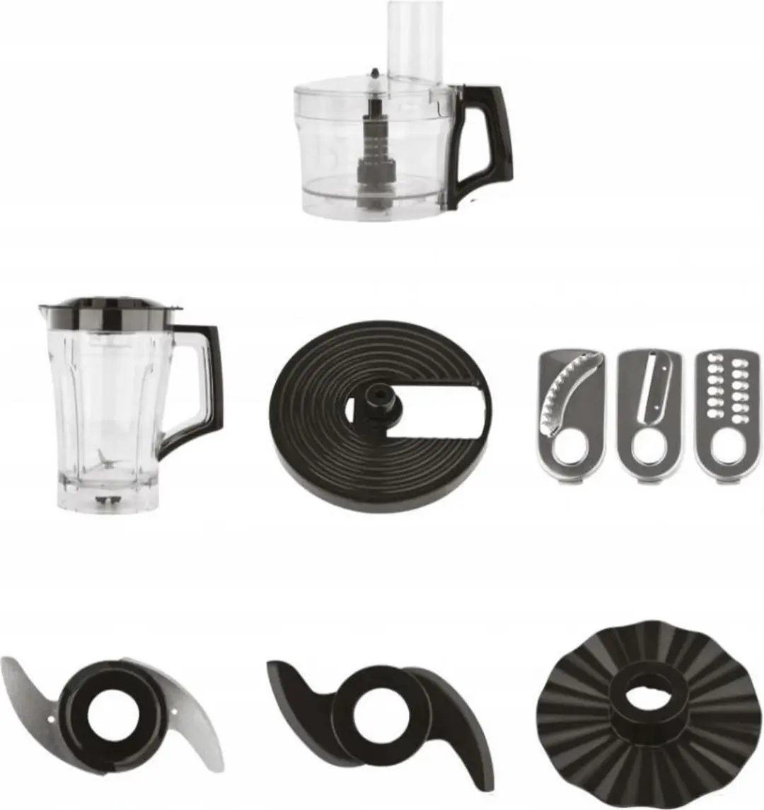 Trebs Keukenmachine 99394 - 2 Snelheden - 1,5L - Zwart RVS - afbeelding 3 van 6