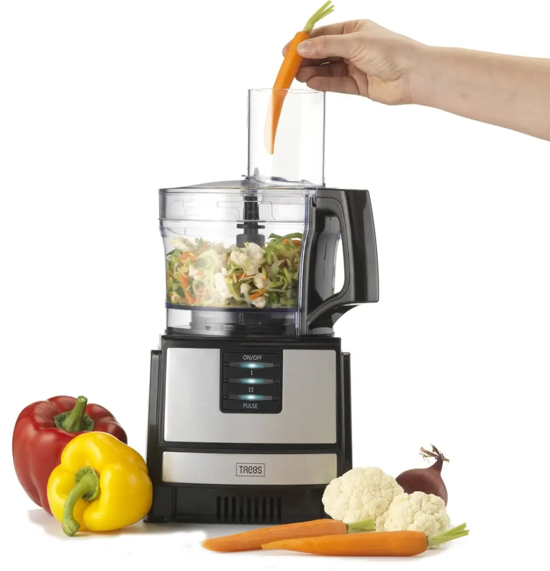 Trebs Keukenmachine 99394 - 2 Snelheden - 1,5L - Zwart RVS - afbeelding 5 van 6