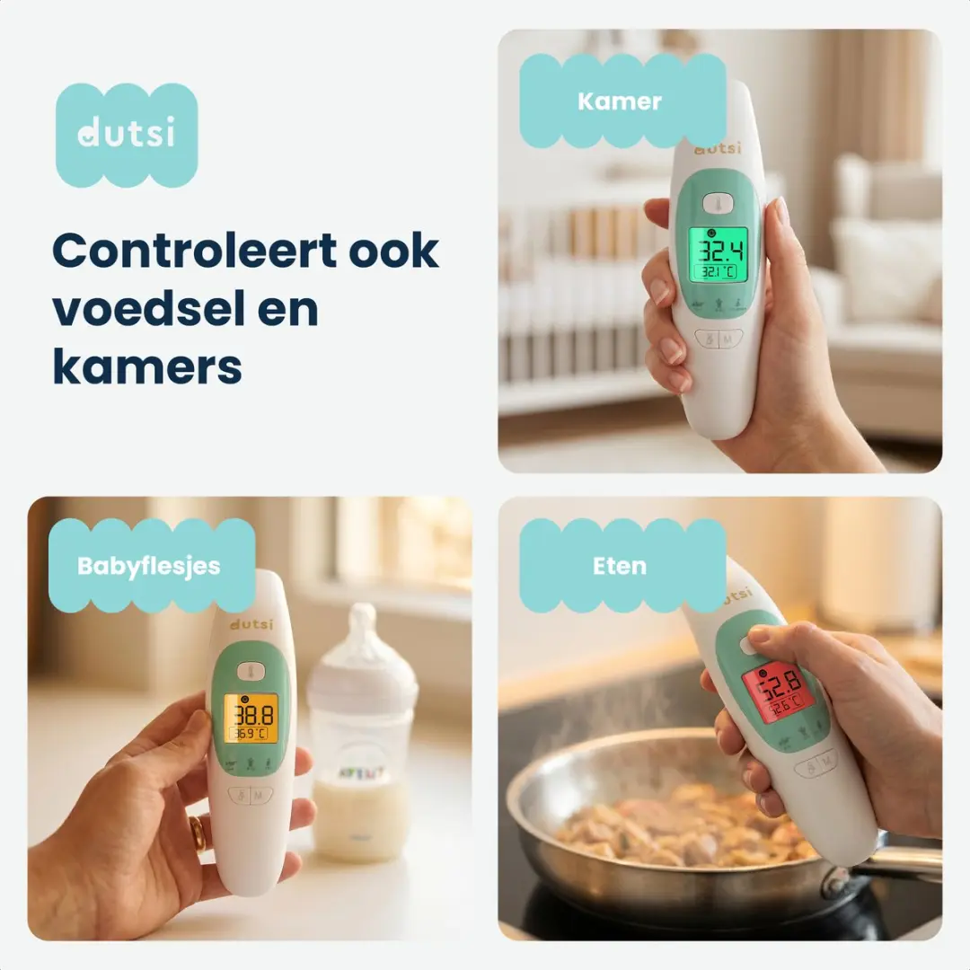 Dutsi DHR-10BR-1 Thermometer - Oor & Voorhoofd - Multicolor