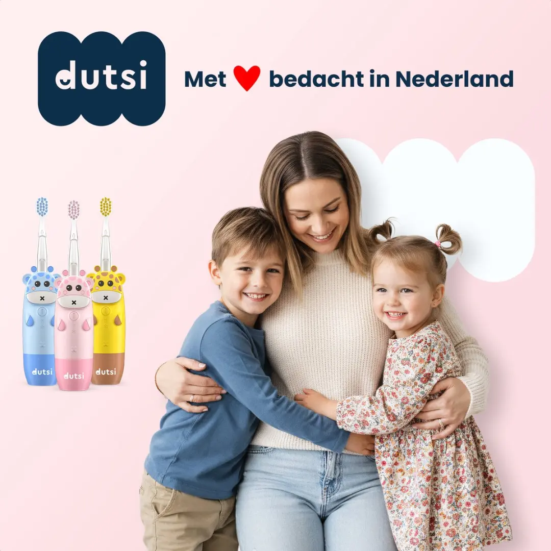 Dutsi Blinky Raf Elektrische Tandenborstel - Roze - 3 Snelheden
