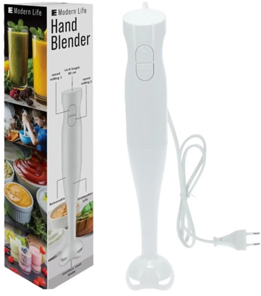 Koopman Handblender EH2000010 Wit - 400W - 2 Snelheden - afbeelding 2 van 2