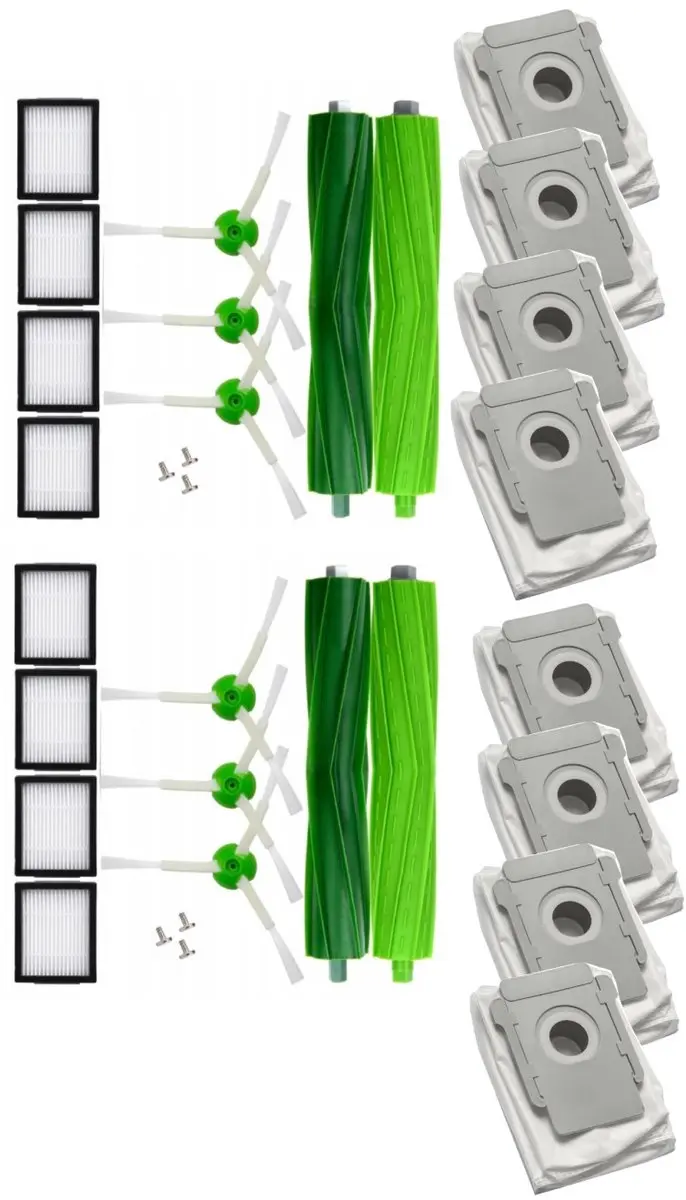 BIG vervangingsset compatibel met iRobot Roomba I7 E5 E6 i3+ i4+ i5+ i6+ i7+