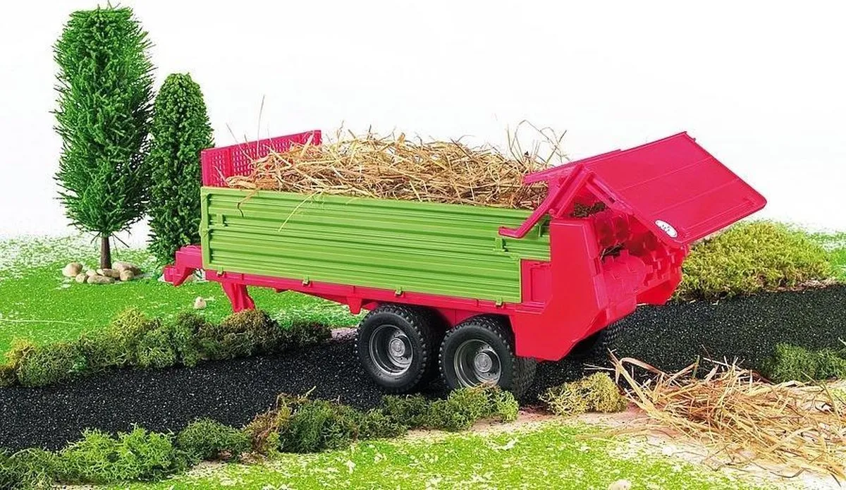 Bruder Stalmeststrooier 2209 - Rood