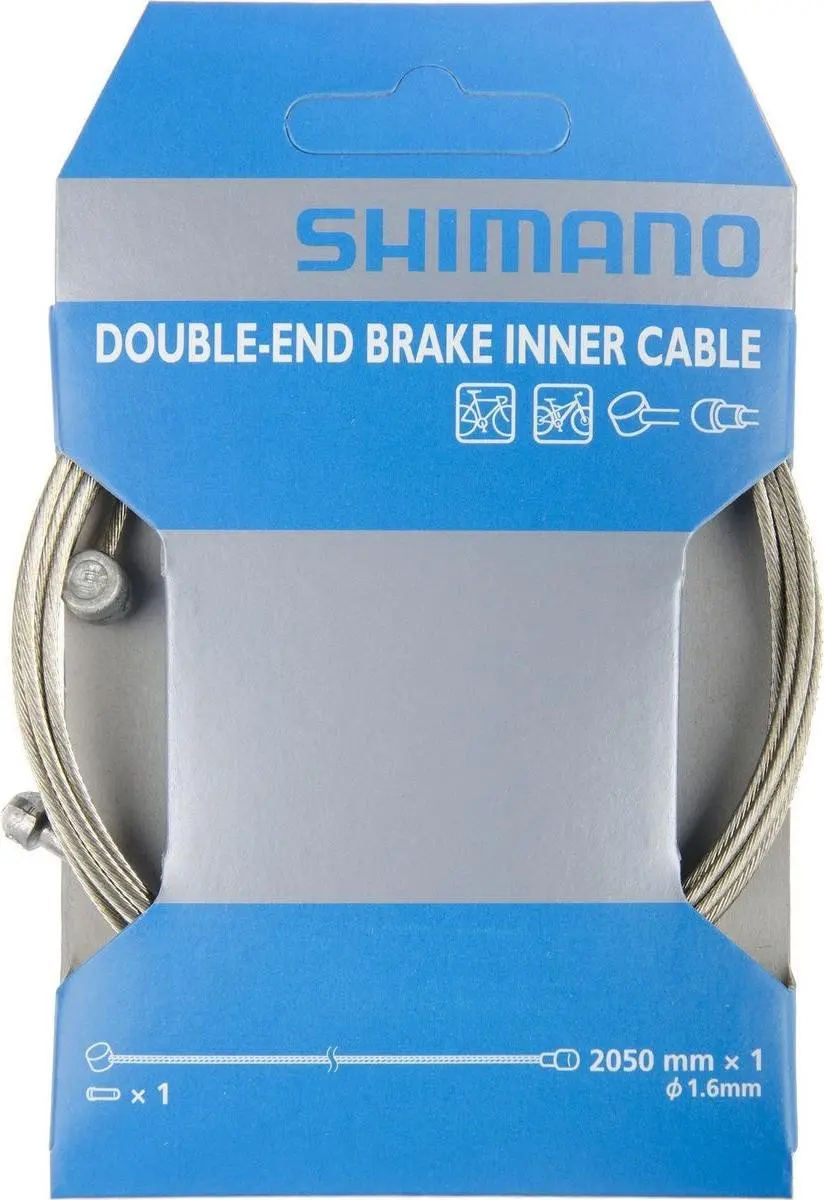 Shimano Binnenremkabel 1,6mm x 2050mm RVS