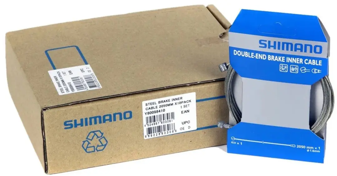 Shimano Binnenremkabel 1,6mm x 2050mm RVS - 10 Stuks