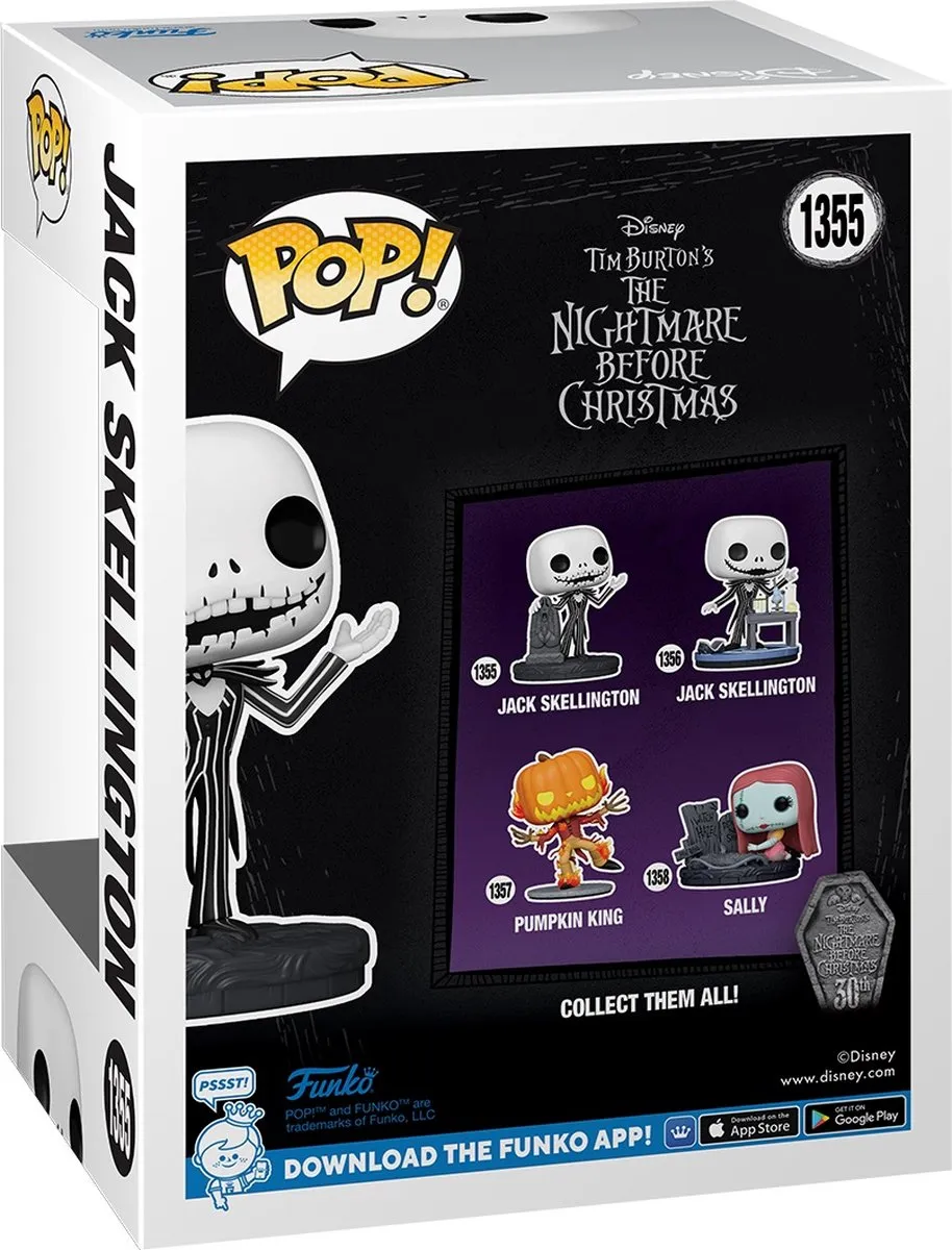 Funko Pop Disney The Nightmare Before Christmas Jack Skellington 30th Anniversary #1355 - Multi - afbeelding 6 van 6