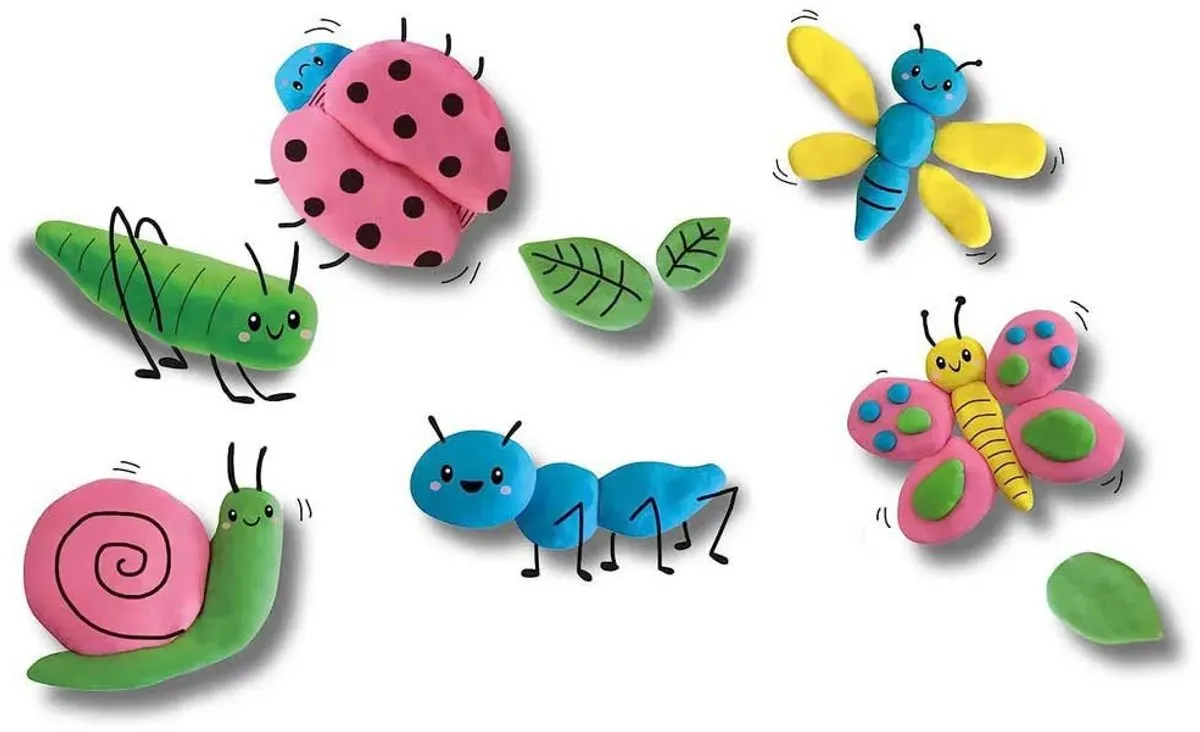 SES Creative Eco Klei Basiskleuren - 4x90g