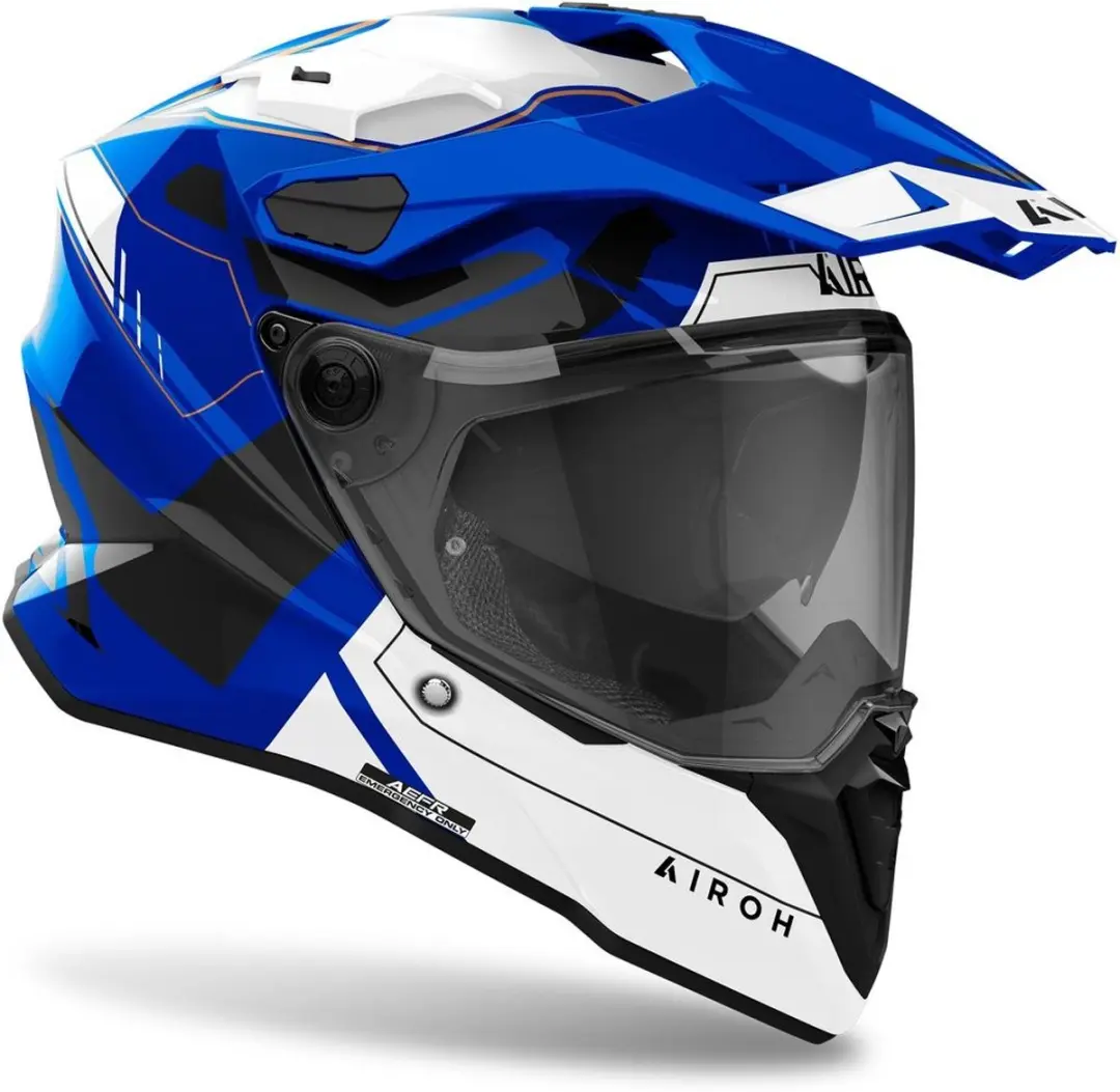 Airoh Commander 2 Reveal Adventure Helm - Maat S - Blauw Gloss