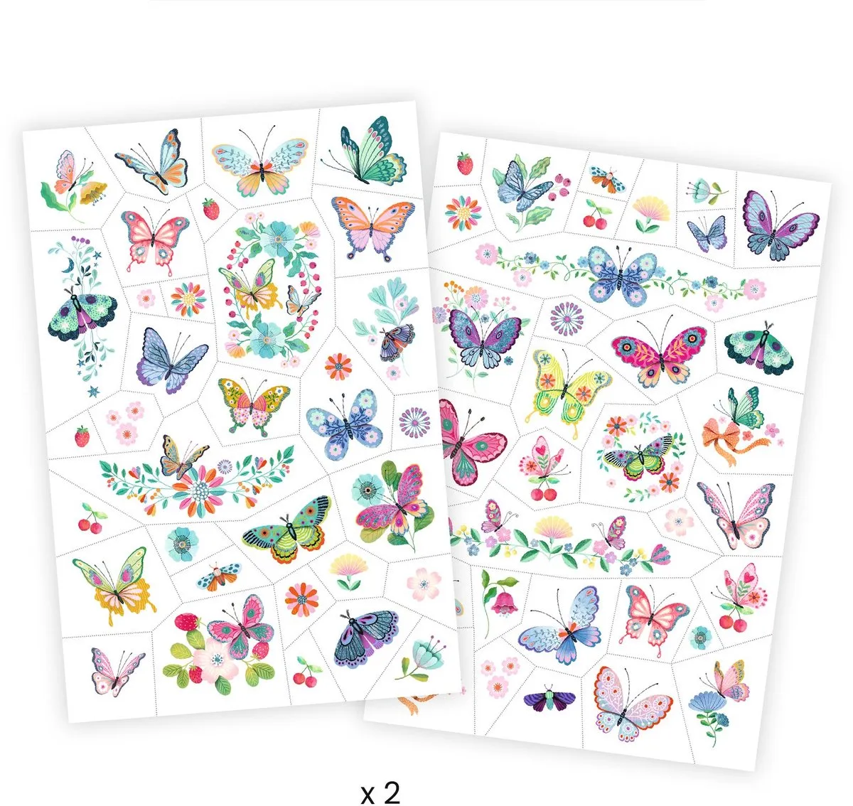 Djeco Papillons de Rêve Knutselset Vlinders - Multicolor - 50 Stuks
