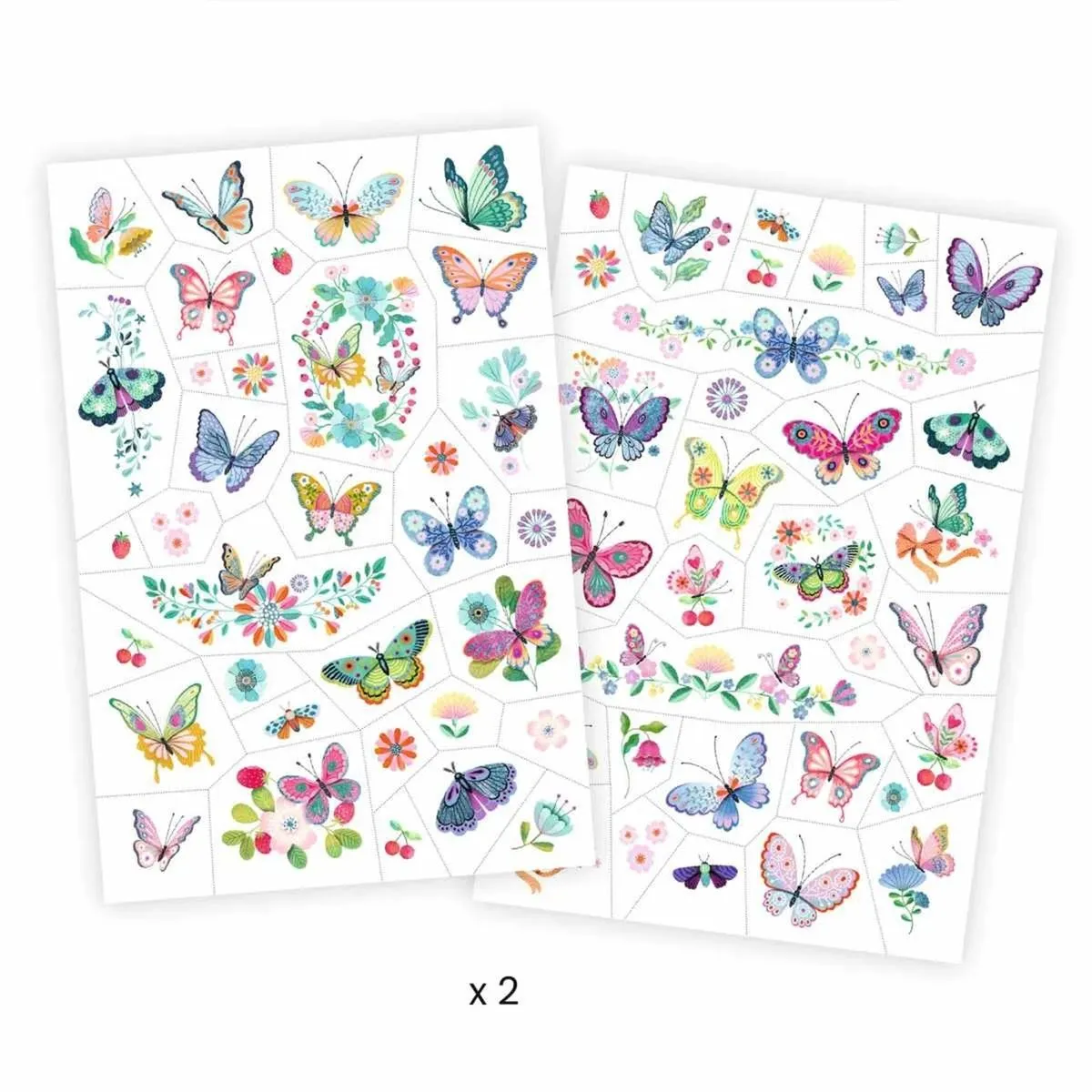 Djeco Papillons de Rêve Knutselset Vlinders - Multicolor - 50 Stuks
