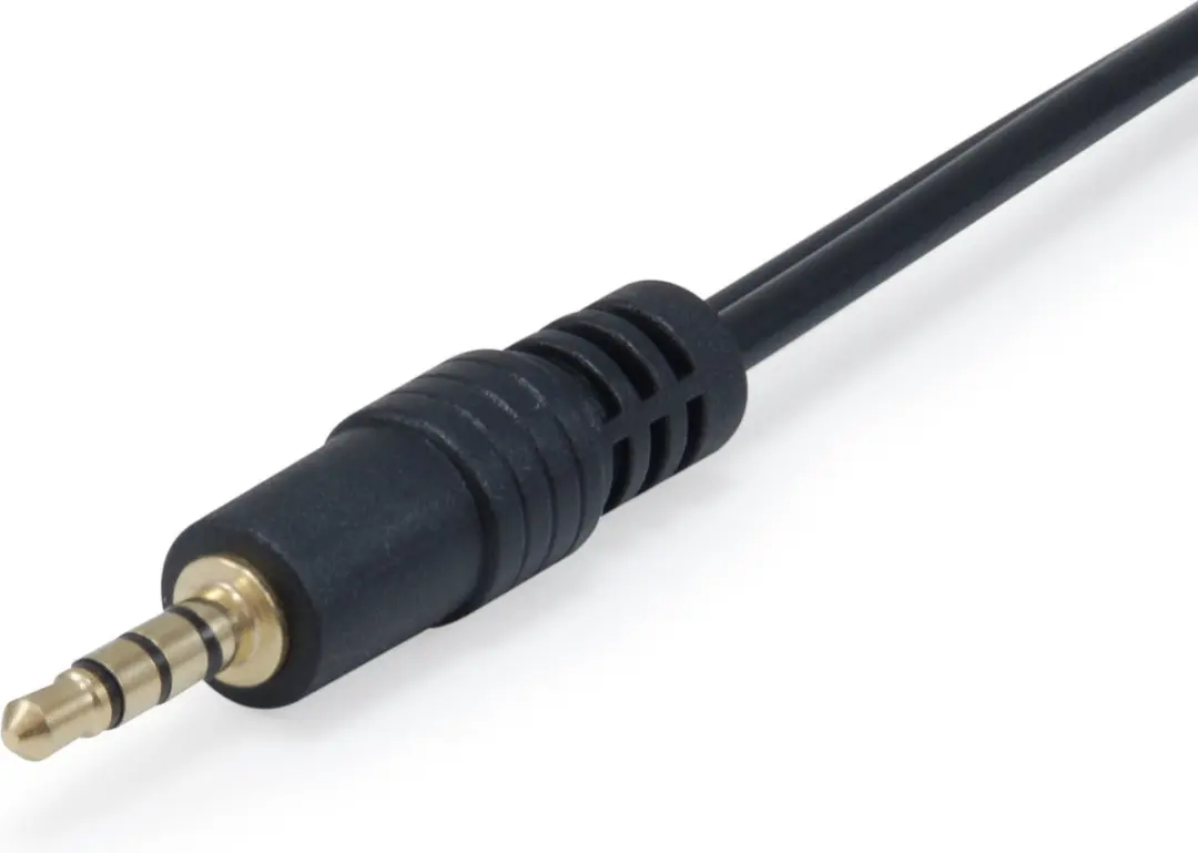 Equip 147943 Audiokabel 1,5m 2x3,5mm - Zwart - afbeelding 2 van 6