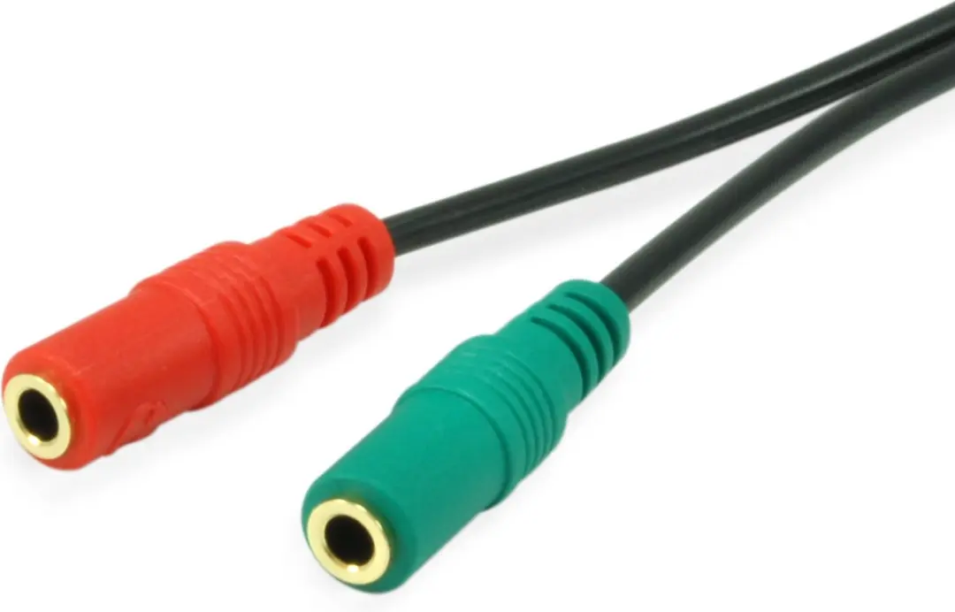 Equip 147943 Audiokabel 1,5m 2x3,5mm - Zwart - afbeelding 3 van 6