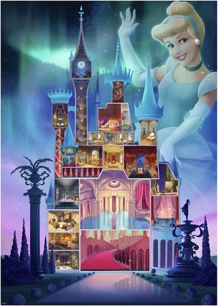 Ravensburger Disney Assepoester Kasteel Puzzel 1000 Stuks - afbeelding 6 van 6