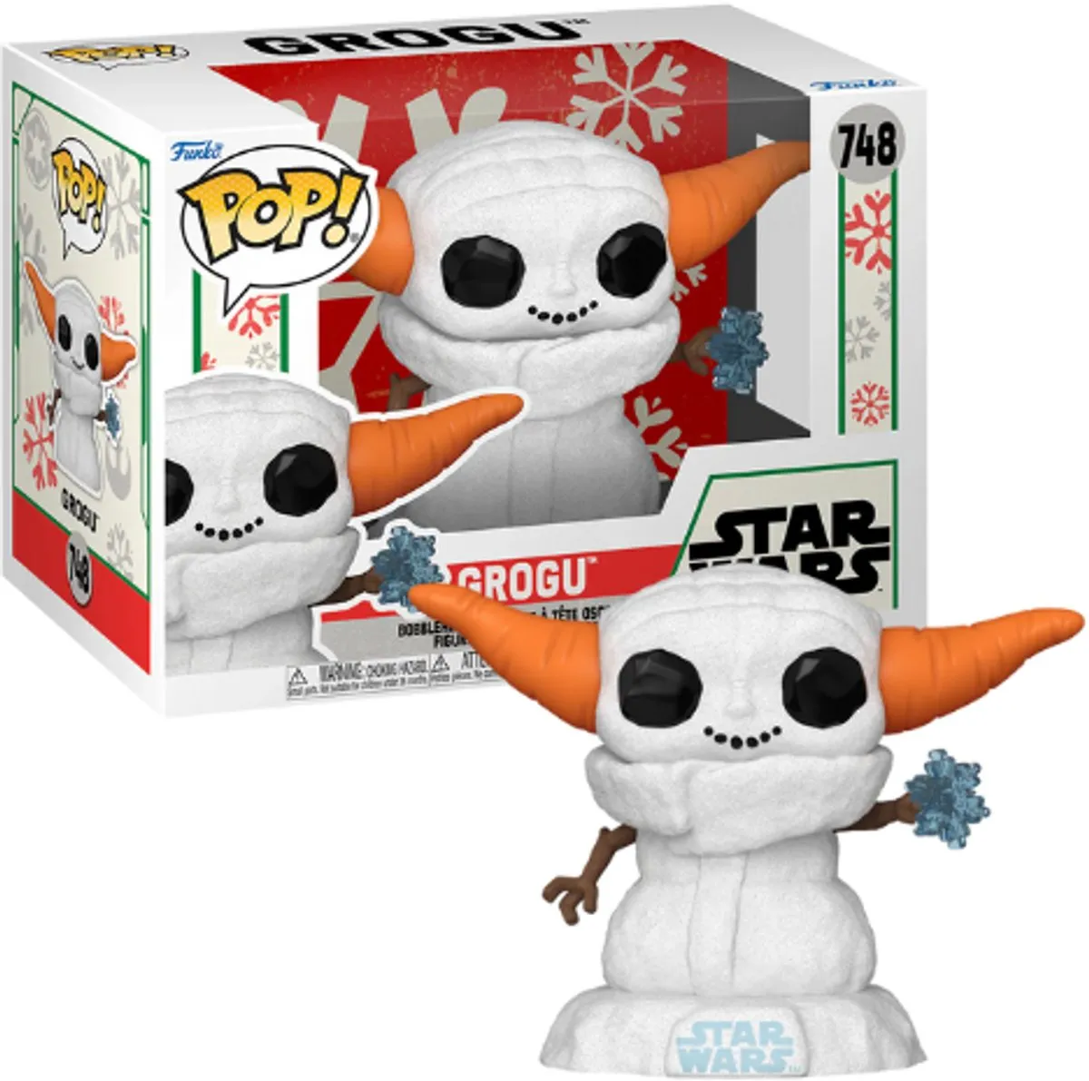 Funko Pop! Star Wars Mandalorian Grogu Snowman #748