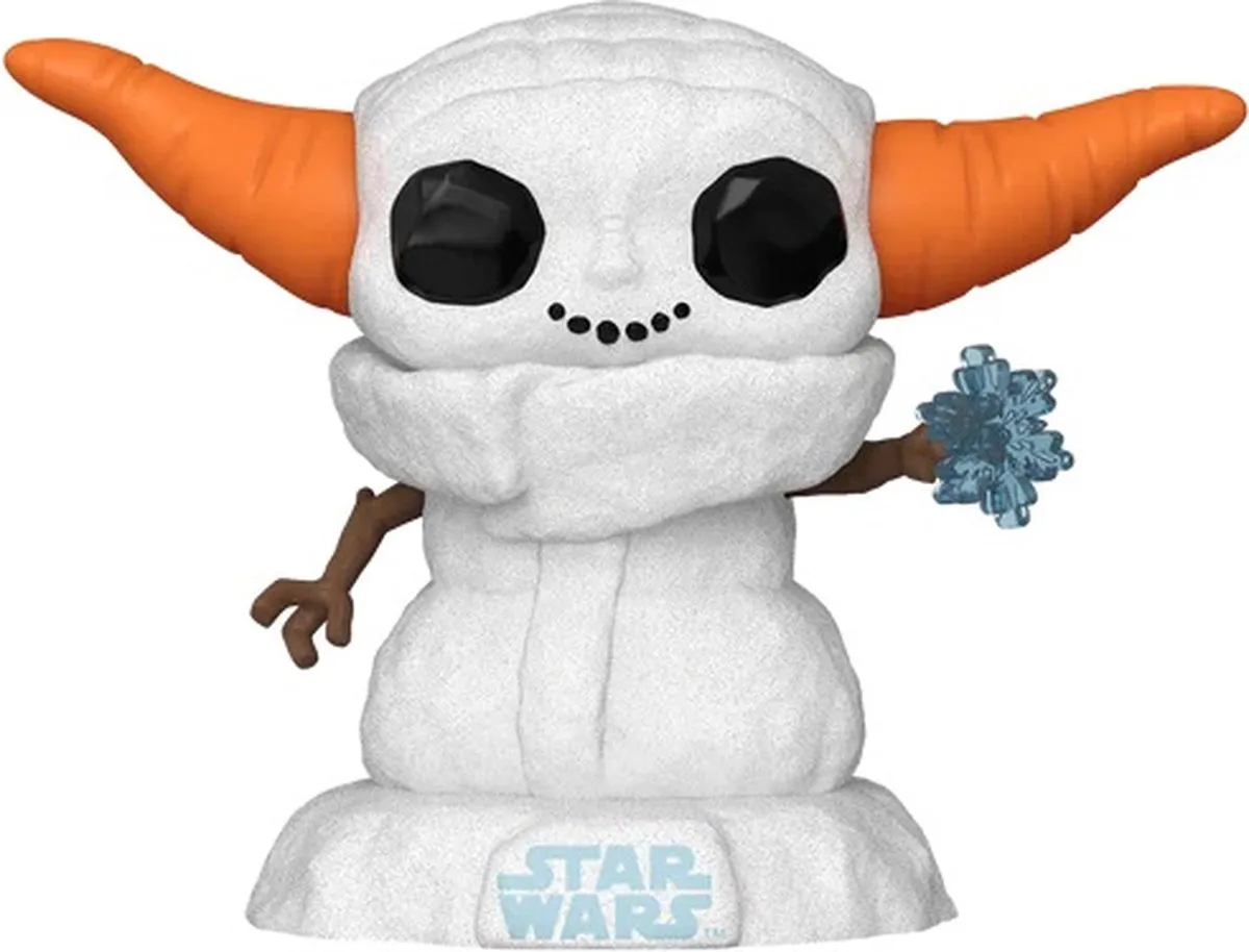 Funko Pop! Star Wars Mandalorian Grogu Snowman #748