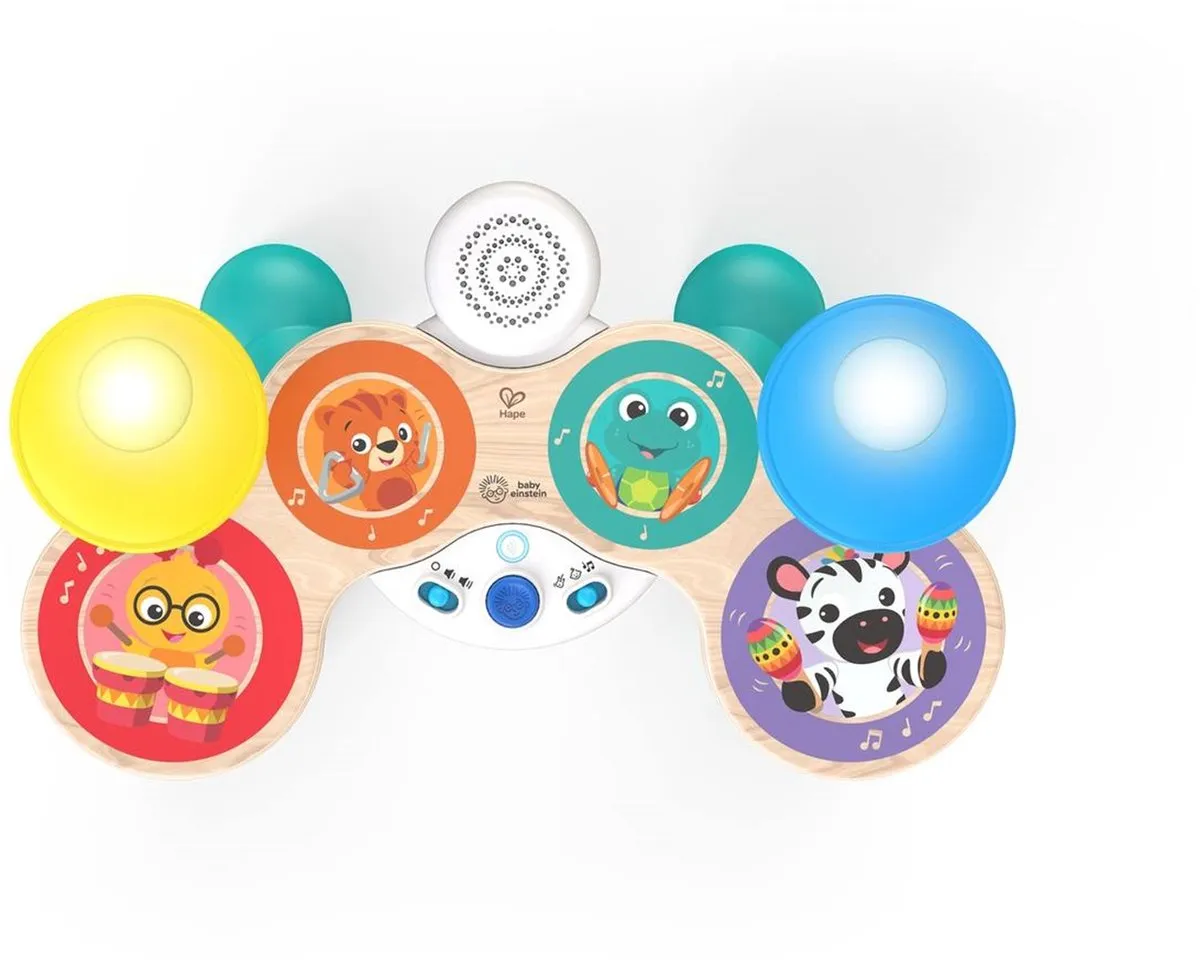 Hape Einstein Together in Tune Drums - 3x AA - Rood/Wit
