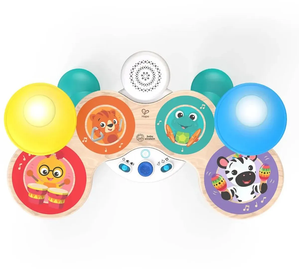 Hape Einstein Together in Tune Drums - 3x AA - Rood/Wit