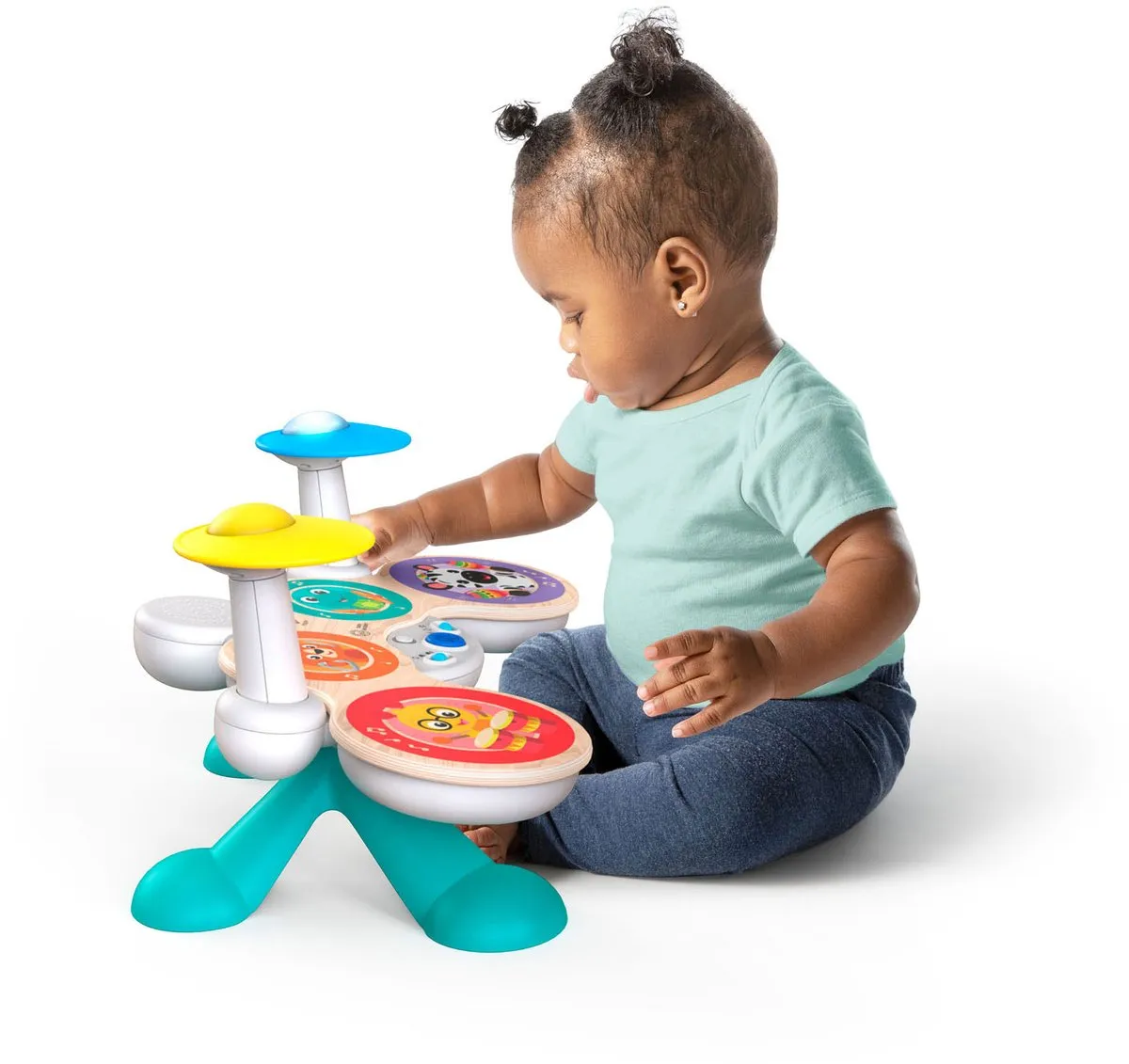 Hape Einstein Together in Tune Drums - 3x AA - Rood/Wit