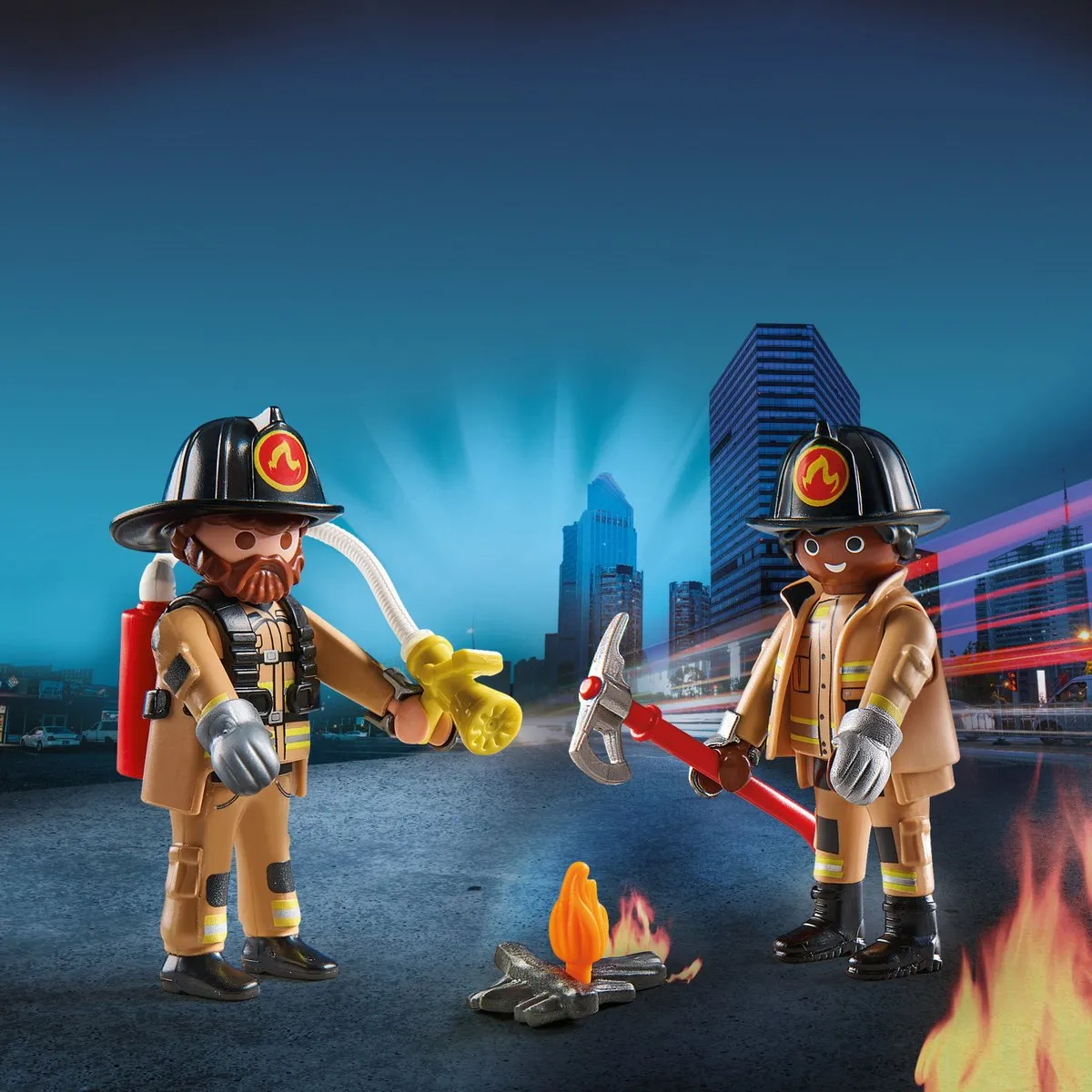 Playmobil DuoPack Brandweerlieden 71207 - Multicolor